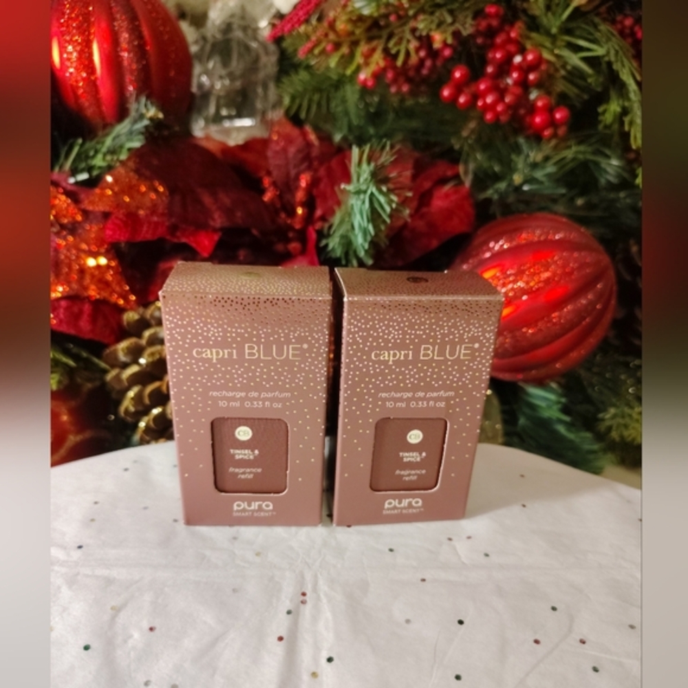 Capri Blue Tinsel & Spice Pura Smart Home Plug-in Diffuser Refills – Pack of 2